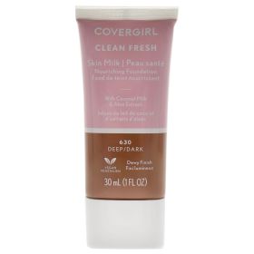 Clean Fresh Skin Milk Foundation - 630 Deep Dark by CoverGirl for Women - 1 oz Foundation