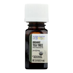 Aura Cacia - Organic Essential Oil - Tea Tree - .25 Oz