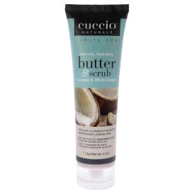 Butter and Scrub - Coconut and White Ginger by Cuccio Naturale for Unisex - 4 oz Scrub