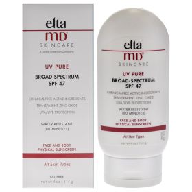 UV Pure Face and Body Physical Sunscreen SPF 47 by EltaMD for Unisex - 4 oz Sunscreen