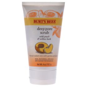 Peach and Willow Bark Deep Pore Scrub by Burts Bees for Women - 4 oz Scrub