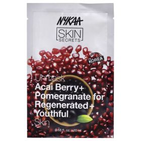 Skin Secrets Sheet Mask - Acai Berry and Pomegranate by Nykaa Naturals for Women - 1 Pc Mask