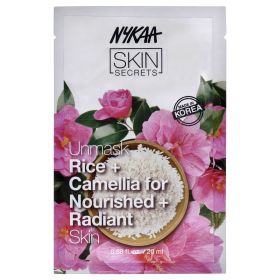 Skin Secrets Sheet Mask - Rice and Camellia by Nykaa Naturals for Women - 1 Pc Mask