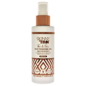 Self-Tanning Oil - Medium by Skinny Tan for Women - 4.9 oz Oil