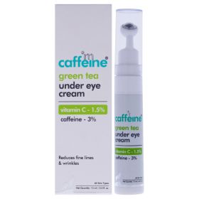 Green Tea Under Eye Cream Vitamin C 1.5 Percent by mCaffeine for Unisex - 0.5 oz Cream