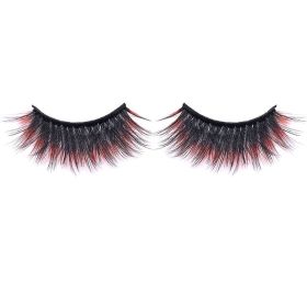 Three-Dimensional Multi-Layer Stage Makeup Color Eyelashes (Color: ORANGE7)