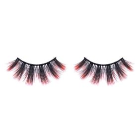 Three-Dimensional Multi-Layer Stage Makeup Color Eyelashes (Color: ORANGE3)