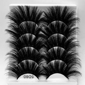 5 Pairs of Mink Eyelashes with Multiple lengthening and thickening false eyelashes (Series: 81)