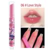 Jelly Mirror Lipstick Makeup Love Shape Waterproof Non-stick Cup Solid Lip Gloss Clear Long Lasting Moisturizing Lipstick Pen