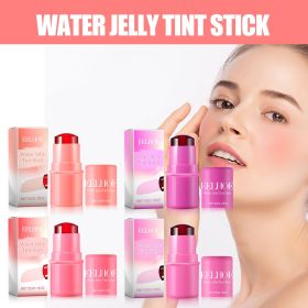 EELHOE Fruit Jelly Blush Lip Gloss Stick Lazy Contouring Even Skin Tone Brightening And Colorful Easy To Apply Lip Gloss Stick (Specification: Coral)