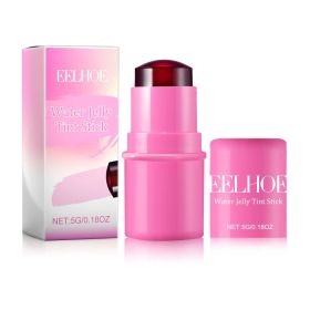 EELHOE Fruit Jelly Blush Lip Gloss Stick Lazy Contouring Even Skin Tone Brightening And Colorful Easy To Apply Lip Gloss Stick (Specification: Rose)