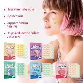 Wiieey Acne Patch Series Downplaying Acne Pockmarks Spots Cleansing Closed Mouth Multi-style Graphic Acne Patch (Specification: Star style)