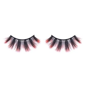 Three-Dimensional Multi-Layer Stage Makeup Color Eyelashes (Color: ORANGE3)