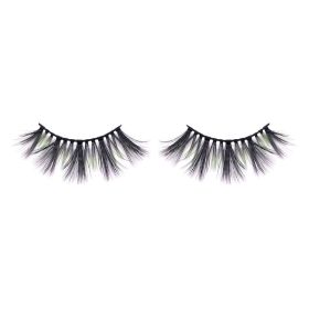 Three-Dimensional Multi-Layer Stage Makeup Color Eyelashes (Color: GREEN4)